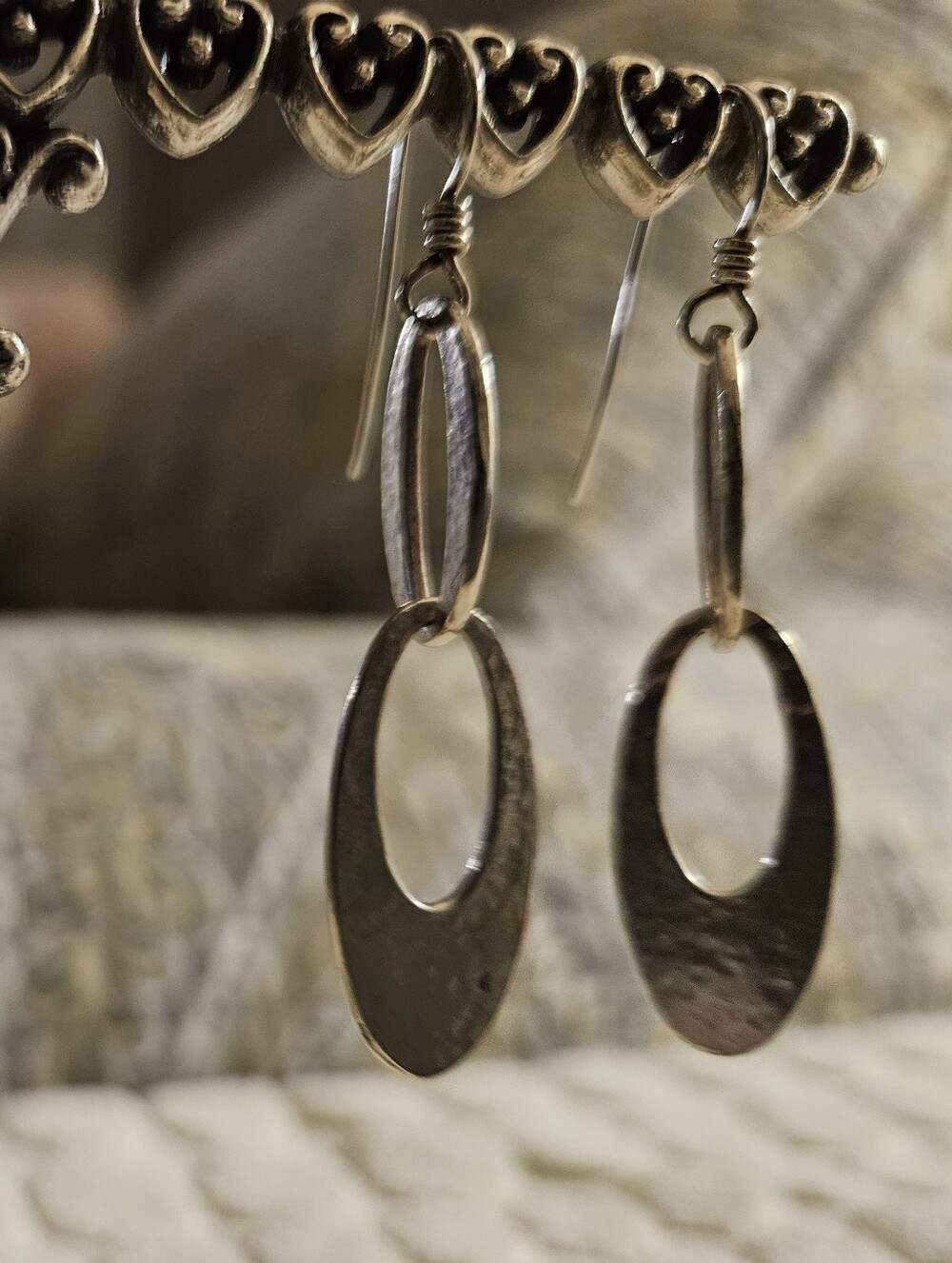 James Avery Retired Oval Drop Earrings